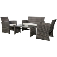 Ensemble de mobilier de jardin moderne PHU LINH de haute qualité, 2 chaises, 1 table, 1 banc, salle à manger, logo personnalisé, rotin à 2 brins, grossiste Hydro