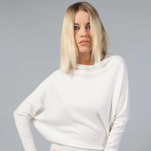 Cubo Lana Suéter Bateau para mujer Fino Italiano Merino Lana en relieve Logo Cárdigan/Jersey hecho en Italia con artesanía de calidad - Product Image 5