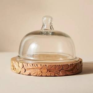 Plateau en bois décoratif en métal simple de luxe de qualité supérieure meilleure vente plateau à gâteau utilisé pour fête de mariage porte-verre - Product Image 3