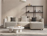 Chingxin meubles de maison modernes canapé sectionnel en tissu de velours canapé modulaire en éponge haute densité