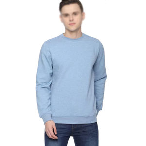 Nouvelle mode hommes sweats à capuche automne surdimensionné coton décontracté col rond couleur unie hommes sweats - Product Image 1