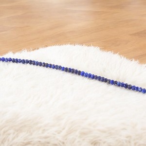 Bracelet en argent sterling 925 fait à la main pour femmes Lapis Lazuli naturel perles de pierres précieuses à facettes Style bohème bijoux de déclaration - Product Image 4