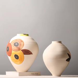 Jarrones de cerámica para flores, soportan diseños florales simétricos, jarrones de cerámica perfectos para realzar estantes, repisas y entradas - Product Image 3