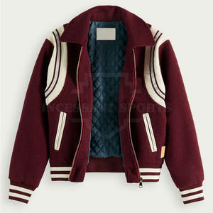 Veste de Baseball Personnalisée OEM pour Homme, Imperméable et Coupe-Vent, en Polyester et Coton, Vente Chaude - Product Image 2