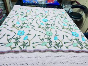 ผ้าตาข่ายปักลูกปัดมือหรูหราสำหรับเสื้อผ้าลูกไม้ทอใช้สำหรับงานแต่งงาน - Product Image 2