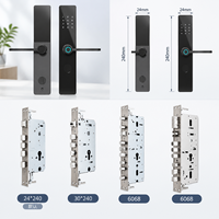 Serrure de porte intelligente sans clé Tuya TTLock de haute qualité avec déverrouillage par mot de passe et carte pour portes en bois
