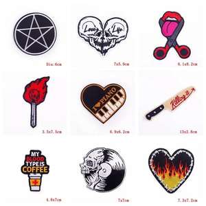 Accesorios de ropa de moda, parches bordados personalizados con logotipo personalizado bonito, parches bordados de hierro para ropa - Product Image 2