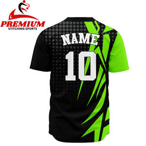 เสื้อเบสบอลของผู้ชายชุดเครื่องแบบไซส์พิเศษผลิตตามสั่งระบายอากาศได้ดีพิมพ์ซับลิเมชัน - Product Image 6