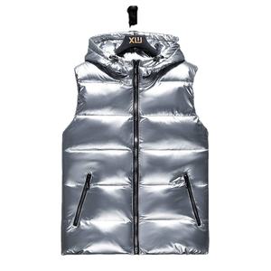 Gilet matelassé imperméable sans manches pour homme, en toile, chaud et léger pour l'hiver, veste décontractée d'extérieur, fabricant OEM - Product Image 1