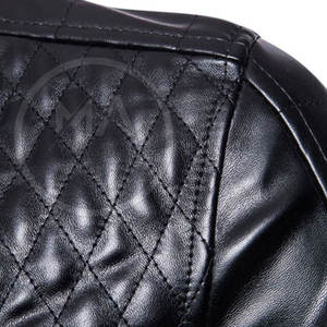 Chaqueta de cuero de Otoño Invierno para hombre, chaqueta de cuero de la mejor calidad para hombre, chaqueta de cuero genuino para hombre - Product Image 5