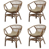Chaise longue en rotin Borneo, mobilier d'extérieur moderne - Confortable et élégant pour la maison ou l'hôtel