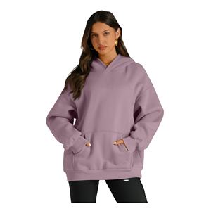 À la mode femmes pleine fermeture éclair à capuche coton polaire vêtements de sport décontractés sur mesure - Product Image 1