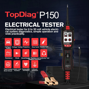 Probador de batería de 6-30V Topdiag Power Scan P150 PK PS100, herramienta de prueba de circuito de diagnóstico de Sistema completo eléctrico, sonda de potencia de plomo de prueba - Product Image 2