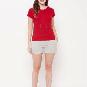 Shorts Casuales de Algodón 100% para Mujer, por Encima de la Rodilla, con Bolsillos, Suaves, Transpirables, para Verano, con Logotipo Personalizado 2025 - Product Image 5