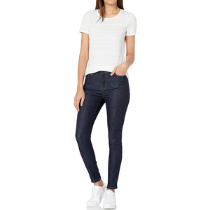 Camisetas informales de verano de algodón 100% de alta calidad para mujer, cuello redondo, lona ecológica a la venta - Product Image 2