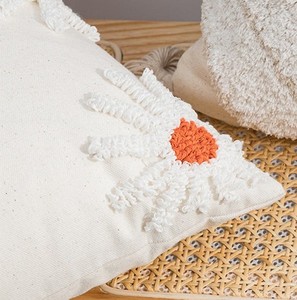 Hot bán 100% bông Tay Chần đấm kim đệm bìa đơn giản Daisy & hoa thêu thiết kế cực kỳ mềm mại gối trường hợp - Product Image 2