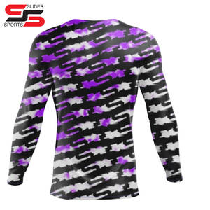Respirant sublimé pas cher à manches longues Rash Guard Logo personnalisé imprimé élégant hommes et femmes Rash Guard - Product Image 2