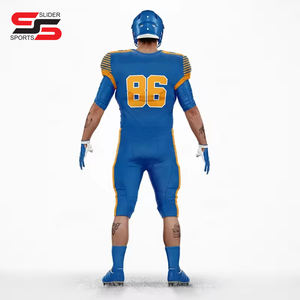 Venta al por mayor 2024 nuevo diseño Unisex conjuntos de camisetas de fútbol juvenil personalizado sublimación completa Número de uniformes de fútbol americano - Product Image 2