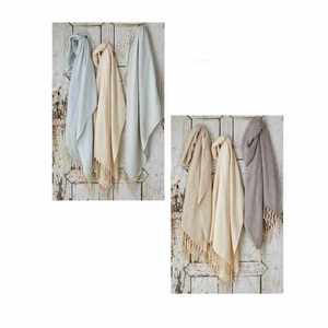 Juego de toallas de mano de baño Peshtemal Natural de algodón 100%, diseño cuadrado liso, técnicas secas, tejido de telar antiguo para Spa - Product Image 1