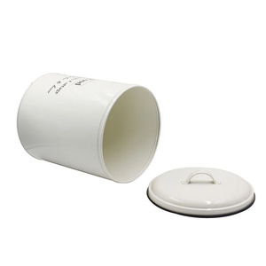 Recipiente de almacenamiento de alimentos para mascotas de metal galvanizado de primera calidad con tapa para almacenamiento de alimentos para perros y gatos - Product Image 4