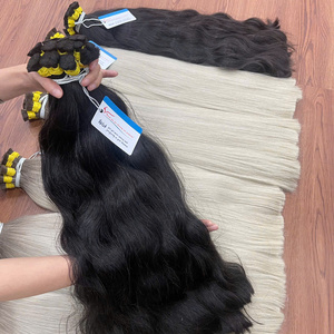 Extensión a granel de cabello Remy vietnamita de alta calidad Paquete de cabello humano 100g Sin desprendimiento Sin enredos - Product Image 4