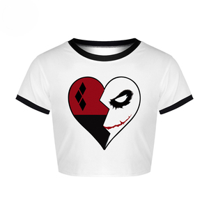 T-shirt de sport d'été à coupe ajustée pour femmes de qualité supérieure respirant haut de sport court avec manches courtes personnalisables teint uni - Product Image 5