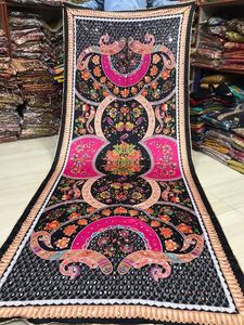 Trendyatneumático-vestido formal de seda bordado, ropa de marca paquistaní, colección de verano, para boda - Product Image 5