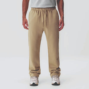Pantalones de chándal holgados de algodón y poliéster con bolsillos, pantalones de chándal de gran tamaño, ropa de calle, pantalones de chándal informales, pantalones lavados para hombre - Product Image 1