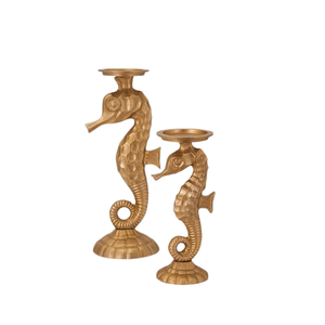 Bougeoir en métal aluminium unique Vaisselle en métal antique pour la maison Noël mariage et fête Supports décoratifs - Product Image 6