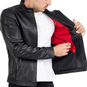Chaqueta de Cuero para Hombre, Estilo Urbano, Personalizada, Nueva, Hecha en Pakistán, Impermeable y Transpirable, Gran Venta - Product Image 5