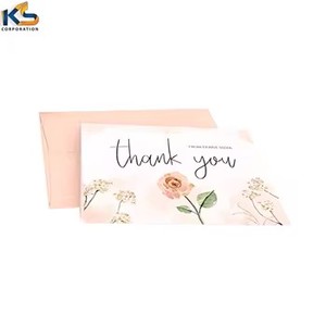 การ์ด 'ขอบคุณ' กระดาษแข็งพรีเมี่ยมพิมพ์ลายออกแบบได้ตามที่ต้องการสร้างแบรนด์องค์กรที่จริงใจสง่างามสำหรับกิจกรรมพิเศษงานแต่งงานใช้งานส่วนตัว - Product Image 5