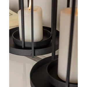 Linternas de mesa y piso Venta caliente Ramadán islámico Eid Iluminación Decoración Linternas de velas en colores negros - Product Image 3