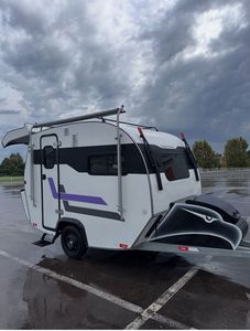 Mini-caravane tout-terrain légère et économique pour 4 personnes, en aluminium, pour le camping en plein air, à vendre aux États-Unis/UE - Product Image 5