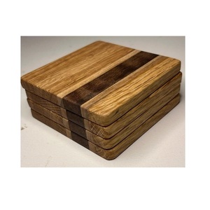 Elegante juego de posavasos de madera de nogal para decoración de mesa de cocina de oficina en casa y protección de tazas contra el calor y las manchas - Product Image 2