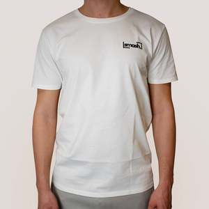 Camiseta Smash de algodón blanca para hombre con logo pequeño L - Product Image 1