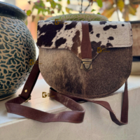 Tas Selempang Kulit Sapi Bohemian Desainer Wanita, Model Barat, Lapisan Nilon, Tas Serbaguna, Promo Terbaru