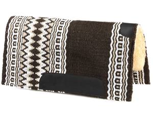 Vente en gros équestre 100% tapis de selle Western en feutre de laine mérinos avec design tissé coloré - Product Image 2