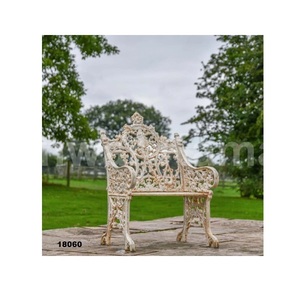 Vente chaude Vert Fonte Gothique Deux Places Banc Beau Design Moderne Meubles De Jardin Pour Parc Cour & Pelouse Décor - Product Image 3