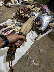 แกนเหล็กดามัสกัสเกรดอุตสาหกรรมใช้งานได้หลากหลายพร้อมที่จับไม้ดีไซน์ยอดนิยมสำหรับตั้งแคมป์ - Product Image 2