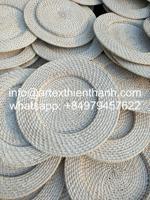Napperon en osier rond bohème Plaques de chargeur en rotin bohème pour décoration de table Anniversaire de mariage du Vietnam