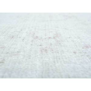 Tapis en laine noué à la main vintage ivoire Pae-1492 pour la maison, motif médaillon rectangulaire abstrait pour salon, couloir, entrée - Product Image 3