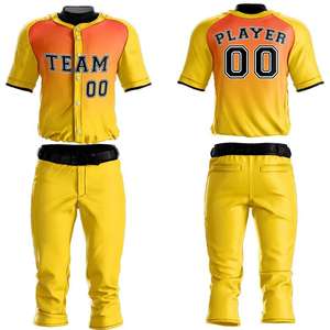 Uniforme de baseball personnalisé pour les équipes vente en gros commande en gros logo imprimé prix bon marché ensemble de kits d'équipe d'événement - Product Image 1