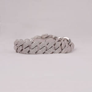 สร้อยข้อมือเพชรมอยส์ซาไนต์สีเงิน925กำไลข้อมือแฟชั่นฮิปฮอปแบบกำหนดเองกำไลข้อมือแฟชั่นสุดหรูสำหรับผู้ชาย - Product Image 1