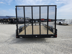 Remorque utilitaire tandem à double essieu en acier 7x16 avec rampe de 5 pieds et capacité de charge de 2001 à 3000 kg - Product Image 4