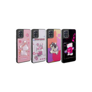 Coque de téléphone en silicone gaufré lumineux de luxe Netzy pour Samsung Galaxy A51, motif rose emblématique, coque arrière souple et élégante - Product Image 3