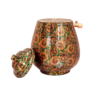 Olla de agua de cobre hecha a mano y soporte de Metal para impresión en color, dispensador de bebidas de agua de cobre de 540 Oz, perilla acrílica - Product Image 3