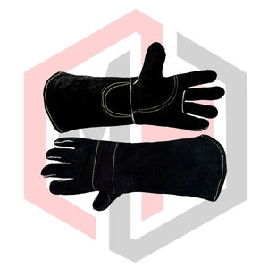 ถุงมือเชื่อมหนังกลับคุณภาพพรีเมียม ทนความร้อน ทนไฟ ป้องกันไฟฟ้าสถิต ทนการฉีกขาด น้ำหนัก 11 ออนซ์ ข้อมือถัก สำหรับงานเชื่อมแบบ Mig Mag Tig - Product Image 6