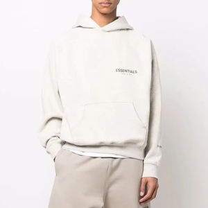 Sweat à capuche unisexe essentiel personnalisé 100% coton French Terry de haute qualité en polaire d'hiver avec logo frontal pour hommes - Product Image 1