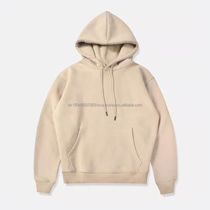 Sweat-shirts à capuche en coton lourd de qualité supérieure, surdimensionnés, personnalisés, unis, rose, pour hommes, vente en gros - Product Image 4