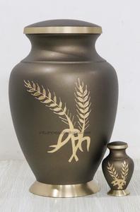 Urnes de crémation en laiton de haute qualité avec oiseaux urne de crémation gravée urne de cendres en métal pour cendres humaines fournitures funéraires - Product Image 4